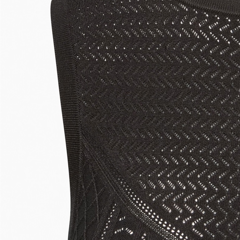 Babaton Black Pointelle Tank - Picture 7 of 7